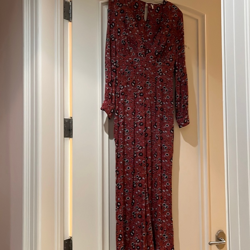 Free people jumpsuit, long sleeve